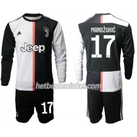 Juventus Mandzukic 17 Voetbaltenues Kind Thuis 2019/20 - LS (+ Korte broeken)